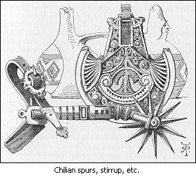 Chilian spurs, stirrup, etc.