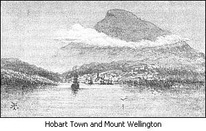 Hobart Town and Mount Wellington